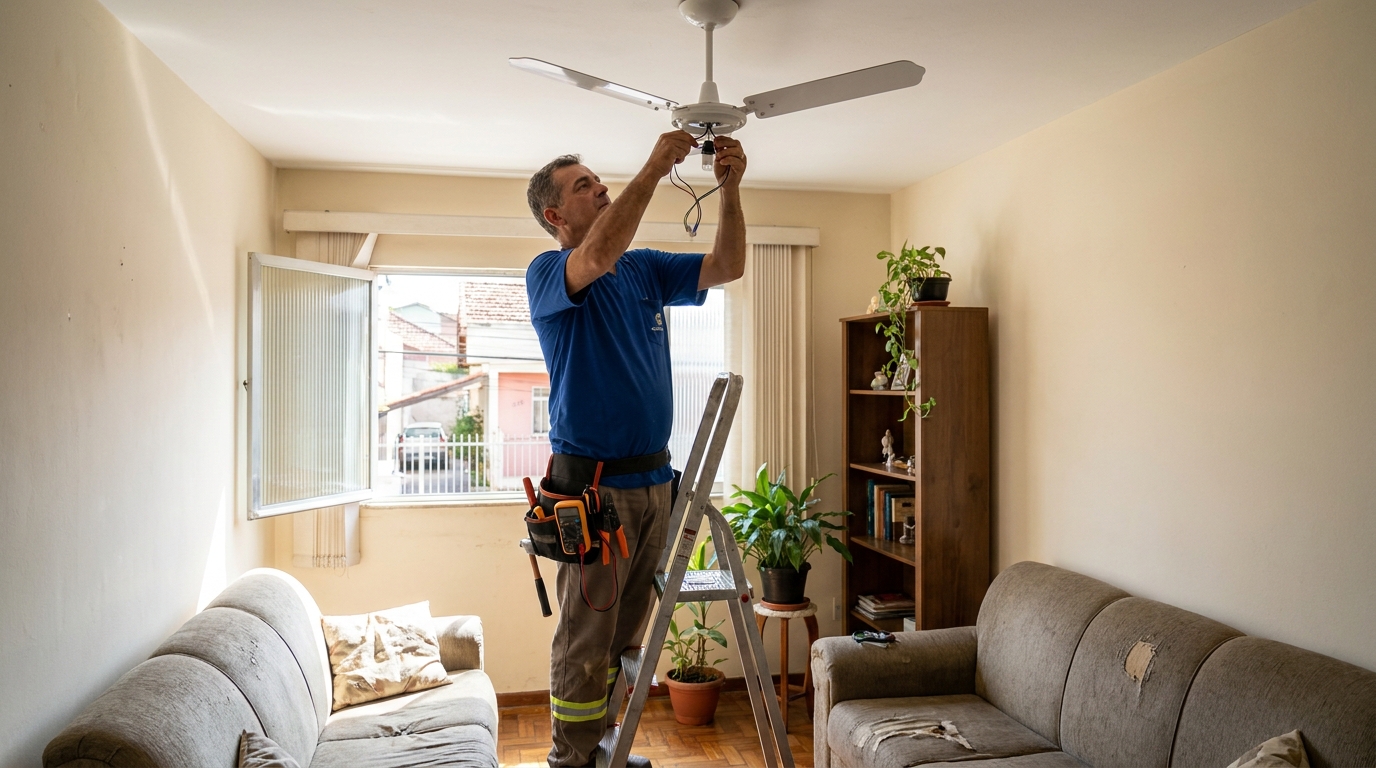 Instalação de Ventilador de Teto perto de mim em Divinópolis‑MG